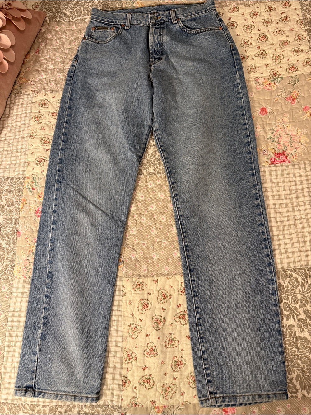 Calvin Klein button fly high waisted vintage jeans size 9